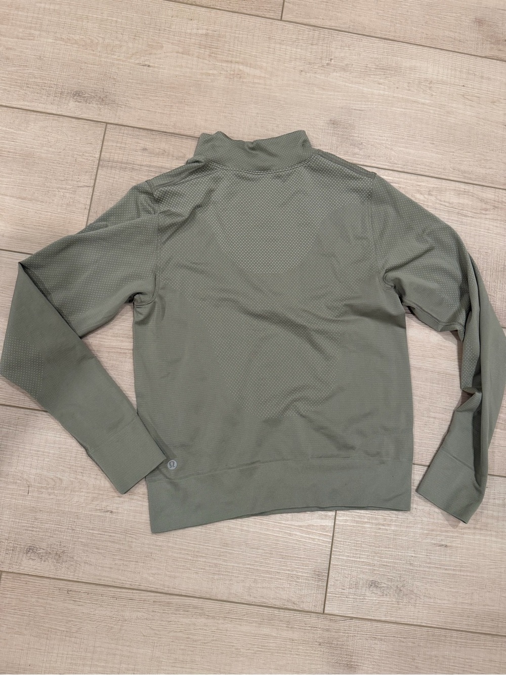 lululemon athletica Swiftly Relaxed Half Zip size 4 grey/white - Picture 4 of 5